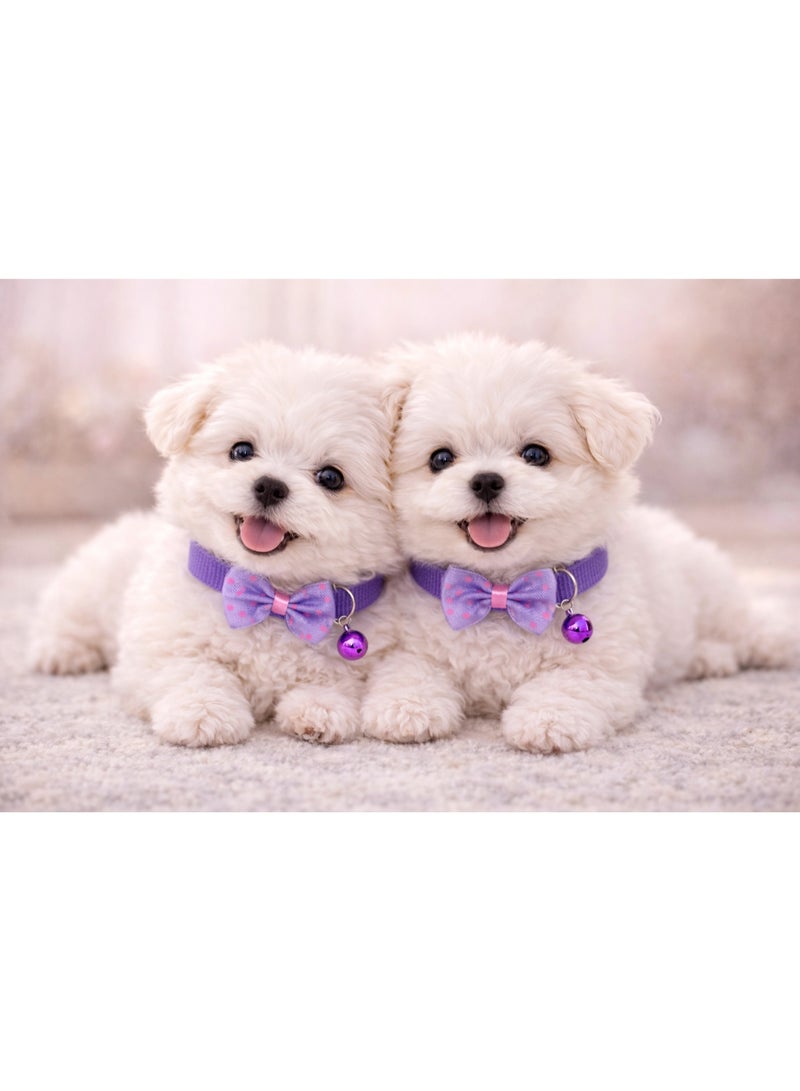 Petto AdjustableBowknot Pet Collar with Bell – Soft, Stylish & Comfortable - Image 3